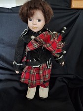 vintage doll in traditional Scottish style