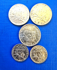5 x Solid Silver (83.5%) 3 x