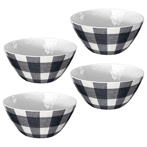 Vintage black check - black,