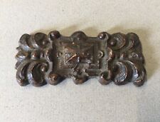 Antique Salvaged Finial Carved Wood Old Reclaimed  Cabinet Clock