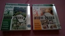 3D Interior Designer & 3D Garden Designer 2 - 1997 Windows 95 PC CD-ROM - Boxed