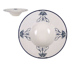 SET OF 2- ROSETTA BARY porcelain round PASTA RISOTTO plates 28cm