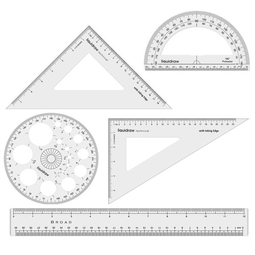 Liquidraw set square - liquidraw, triangle
