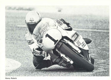 1980 Half-Page Magazine Picture- KENNY ROBERTS YAMAHA TZ500