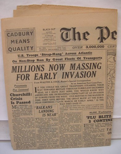 Two original newspapers from - two,