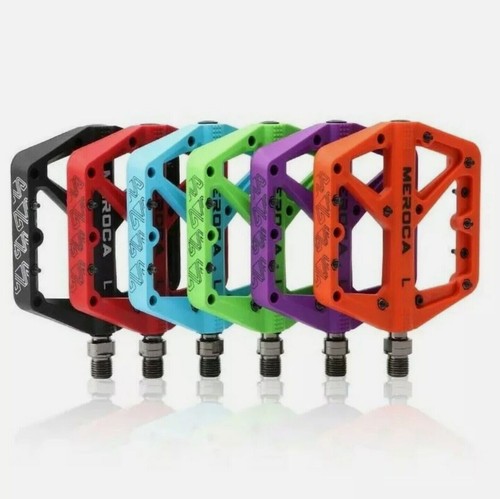 Meroca nylon flat bike pedals - nylon,