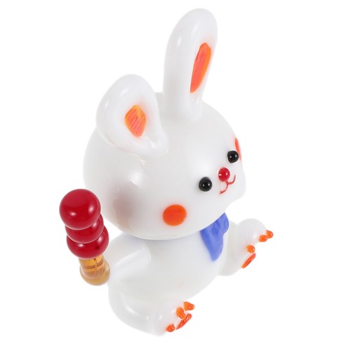 Glass figurines mini bunny - , figurines: