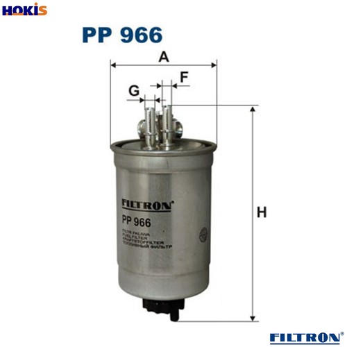Fuel filter 966 for - pp,