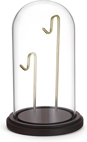 Glass display cloche dome with - glass,