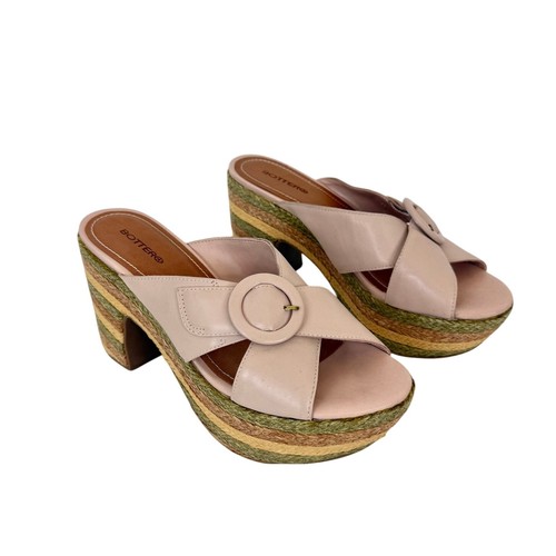 Bottero leather platform mules - platform,