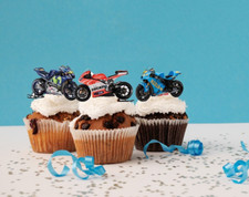 PRE-CUT Edible Motorbike