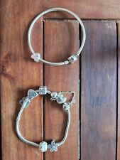 genuine pandora bracelet with charms used