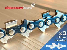 3x 12"[30cm] Panther Plus Chain Full Chisel Husqvarna T435XP, T335XPT, T338XPT