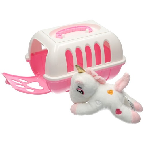 Plush unicorn carrier - in, a