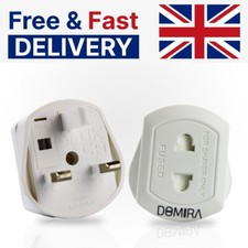 2 To 3 Pin Shaver Plug Adaptor Shaving Toothbrush Adapter Epilators Bathroom UK