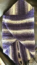 2way hooded river stitch knit PATTERN swaddling wrap blanket FRANSKNITS 0-6m