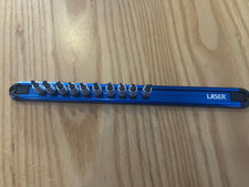 Teng 10 Piece 1/4" Drive Socket Screwdriver Set - On Laser Magnetic Socket Rail