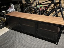 IKEA FJÄLLBO TV Bench Unit Black 150x36x54 Cm Good Condition Used