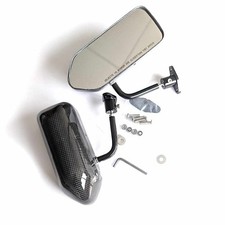 GP Carbon Fibre Race Large Wing Mirrors F1 Type Kit Car Bike Door Mirrors Z0726