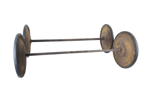 Vintage soap box derby wheels - soap,