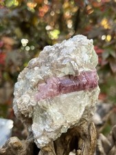 Pink Tourmaline In Clear Quartz And Mica Brazilian AAA+ 482g
