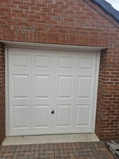 2 Hormann Up And Over Electric White Garage Doors 2275x2195