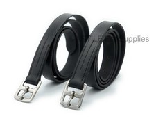 LEATHER STIRRUP LEATHERS BLACK
