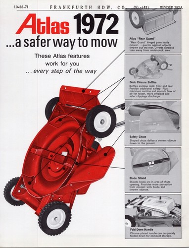 1972 atlas lawnmower and - 1972,
