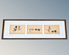 Feather Work Study Cockfighting Pictures