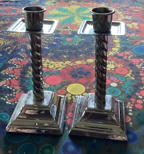 Vintage pair chrome plate - vintage, of