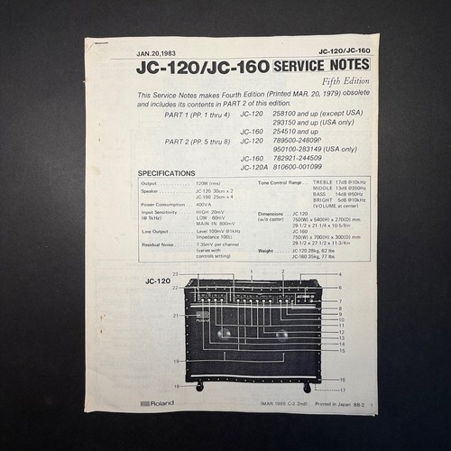 Vintage roland 120 - vintage, jc-120/jc-160