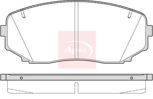 Brake pad set - pad,