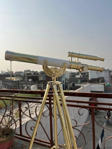 Nautical brass telescope full - brass,