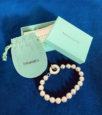 Tiffany & Co. Silver Ball Bead Toggle Bracelet with box and bag