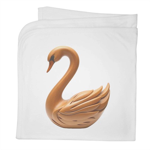 Carved swan baby - 'carved, blanket