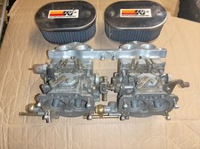 PEUGEOT  / CITROEN 205 AX etc twin carb setup with manifold and k+n air filters.