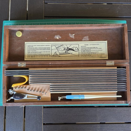 Vintage unitech lettering set - unitech,