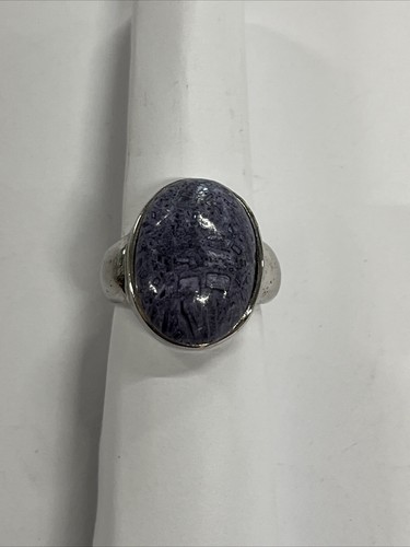 Large purple stone ring - stone,