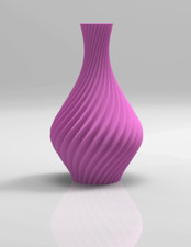 Modern 3D Printed spiral Vase