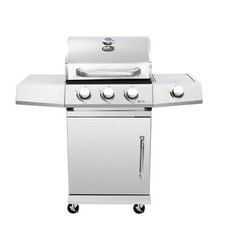 🔥 3-Burner Stainless Steel Gas BBQ Grill | Garden Barbecue | Premium Quality