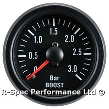 3 Bar Turbo Diesel 52mm Black Face Mechanical Boost Pressure Gauge - Tdi Td Dt