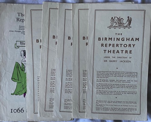 Birmingham repertory - x,
