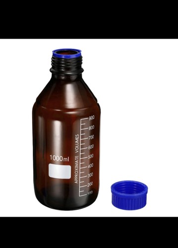 Litre amber media bottle - x,