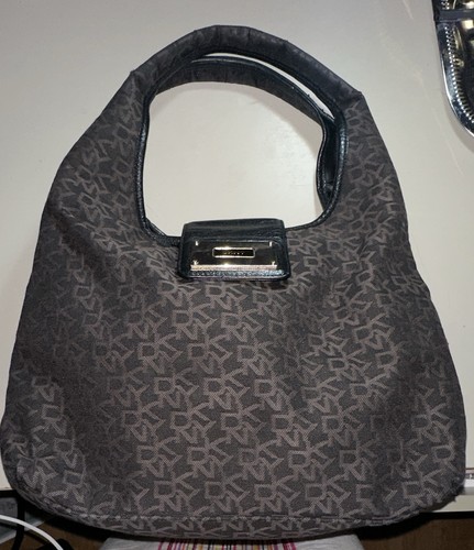 Dkny black grey jacquard - black, logo