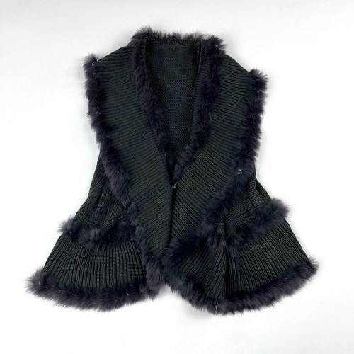 Y2k vintage grey wool knit