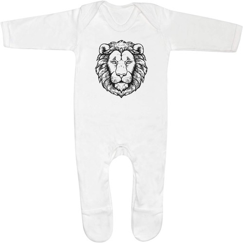 Lion head baby sleepsuit - sleepsuit, /