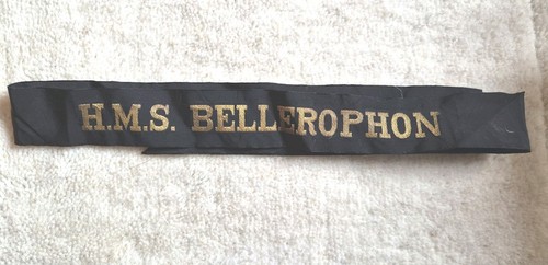 Royal navy cap - tally, h.m.s