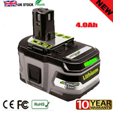 For RYOBI  Plus 18V Battery 4.0Ah P108 RB18L13 RB18L50 RB18L40 Lithium-Ion
