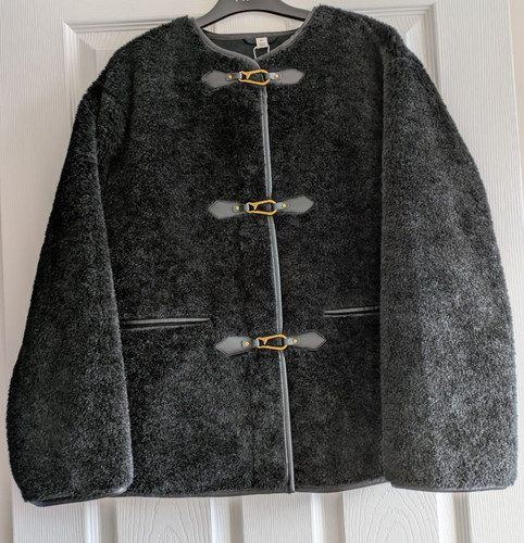 Black faux fur - faux,