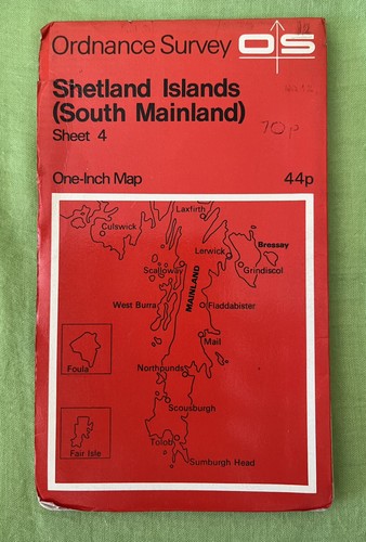 Vintage one inch map sheet - vintage, os
